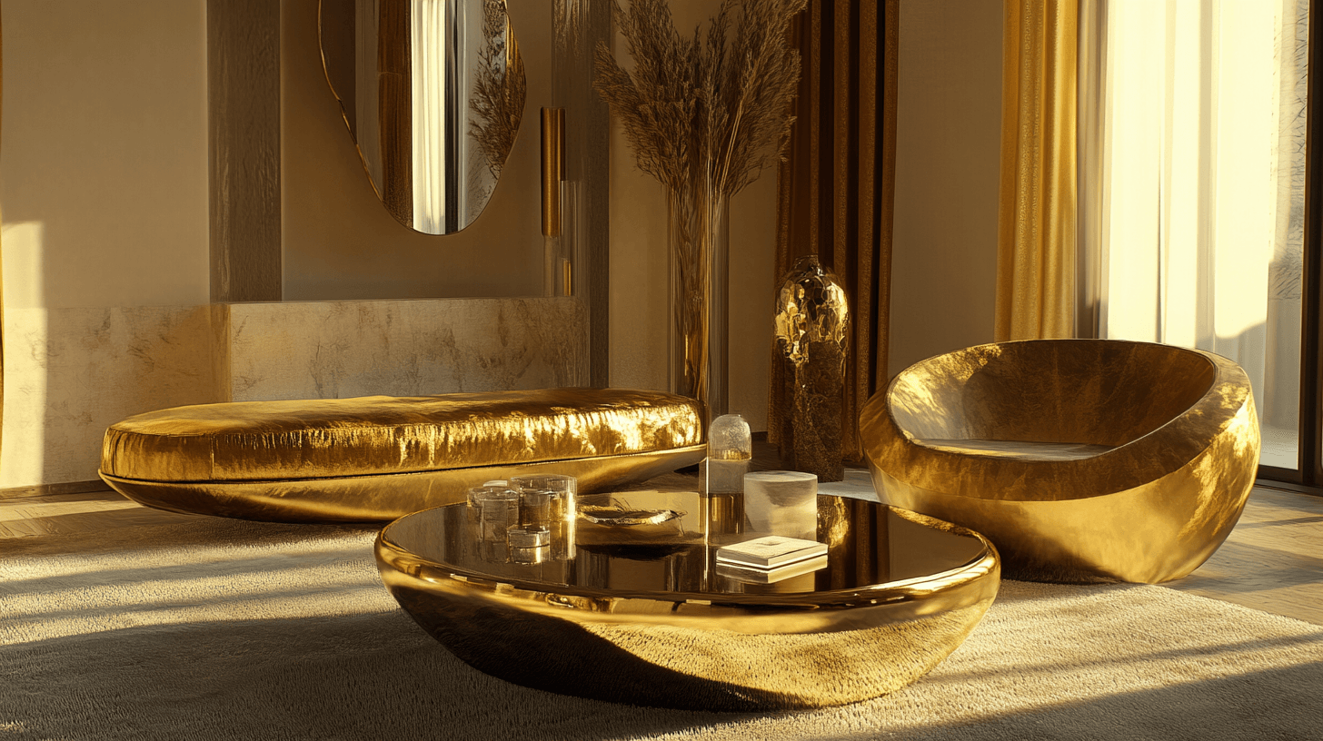 Gouden meubels: Een vleugje glamour
