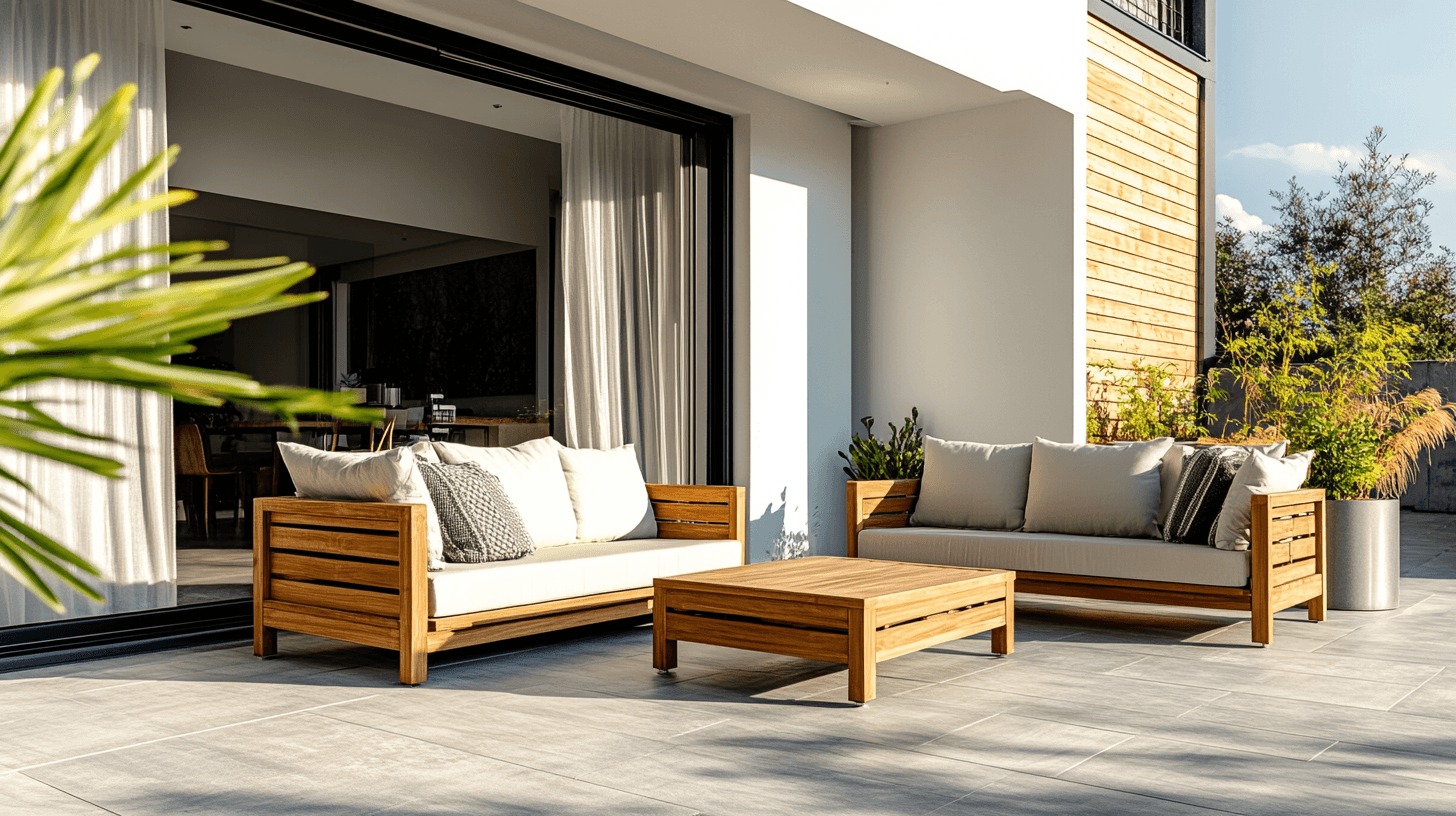 Ontwerptrends bij teakhouten terrasmeubelen
