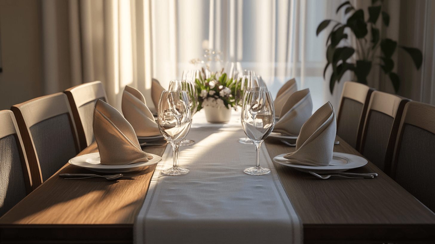 Elegante tafellopers en servetten: De basis voor elke decoratie