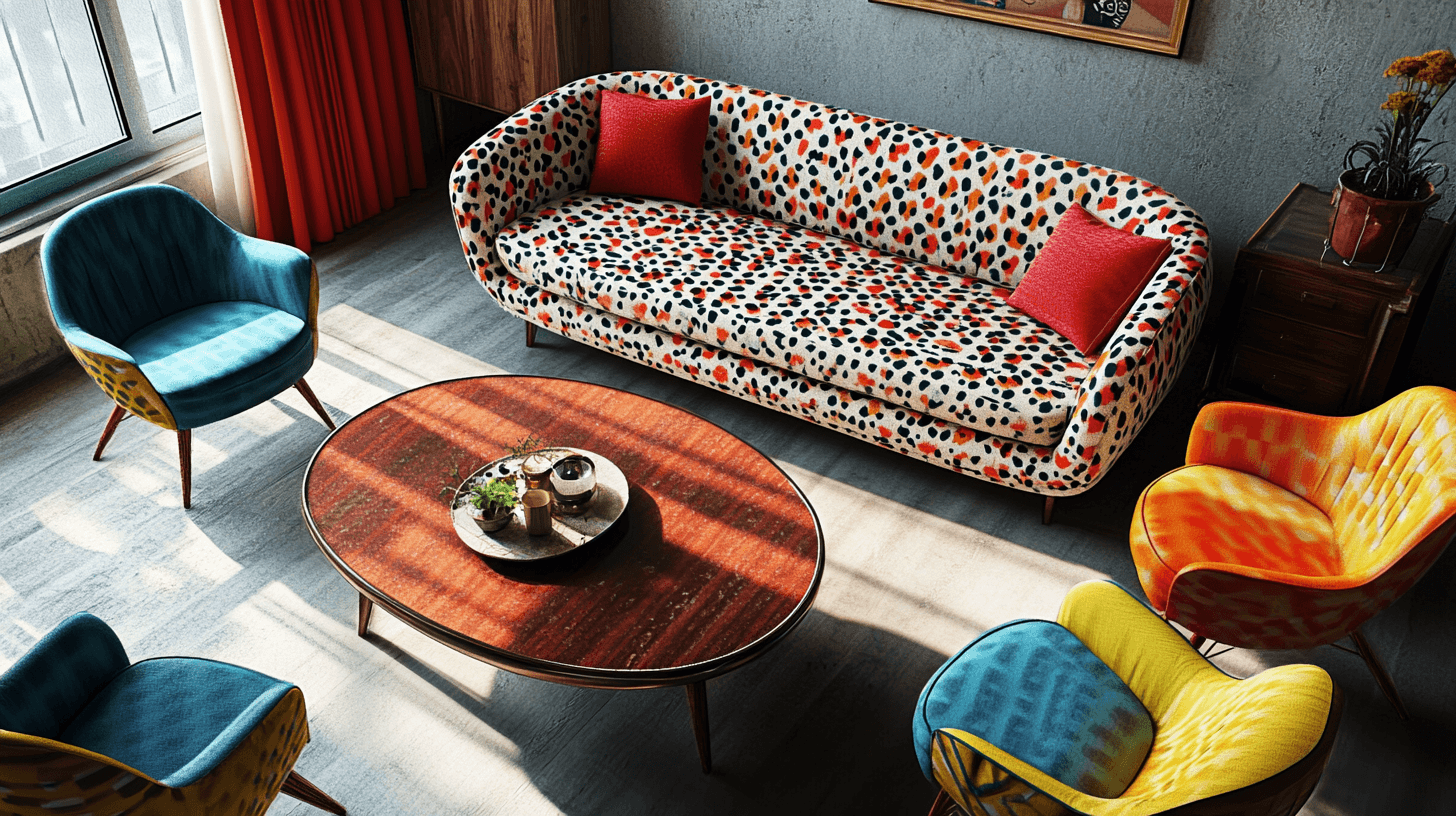 Meubels die de Retro Pop stijl belichamen