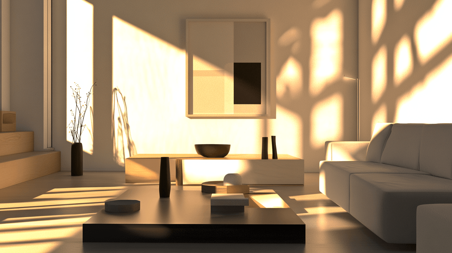 Decoratie met geometrische vormen: Minimalistische elegantie
