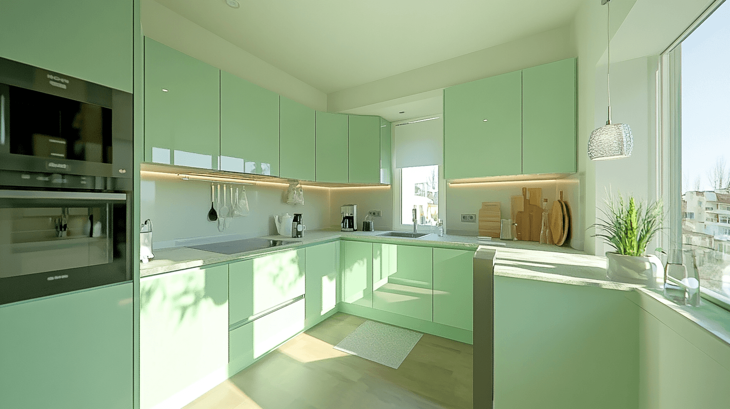 Mintgroen in de keuken: Fris en modern