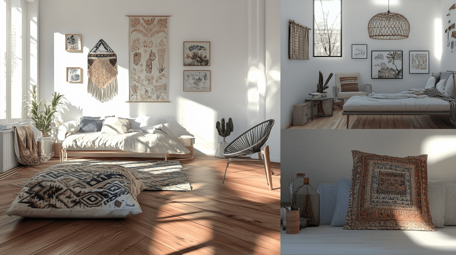 Woonstijlen in Scandi-Boho: Hoe je de look in elke kamer kunt toepassen