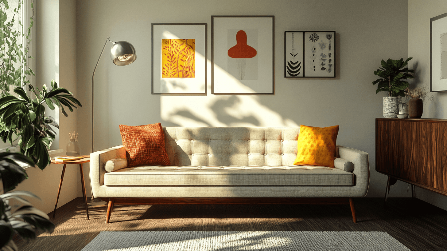 Woonkamer met retro-elementen: Nostalgie ontmoet modern design