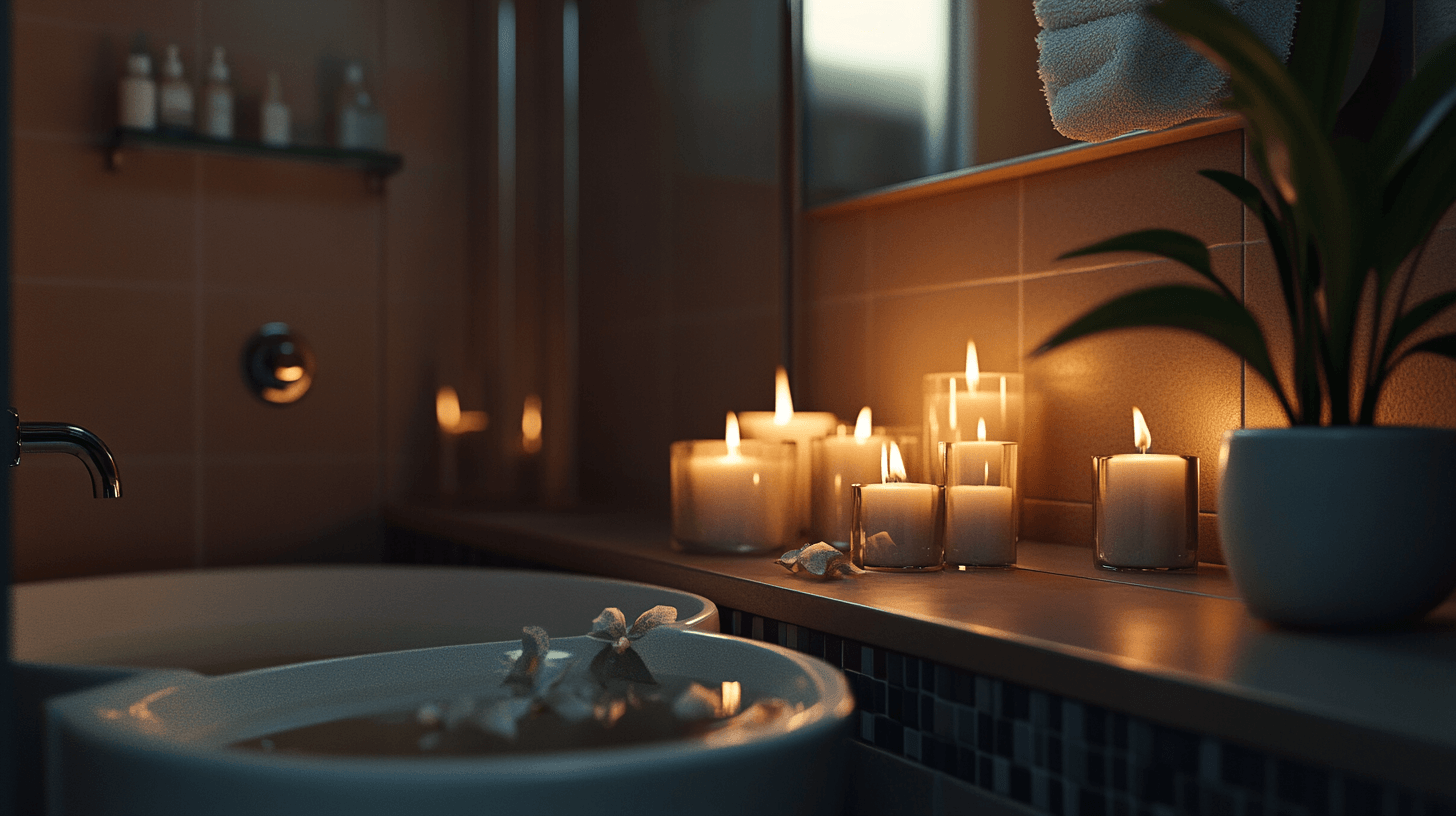 Kaarsen in de badkamer: Wellness-oase voor thuis