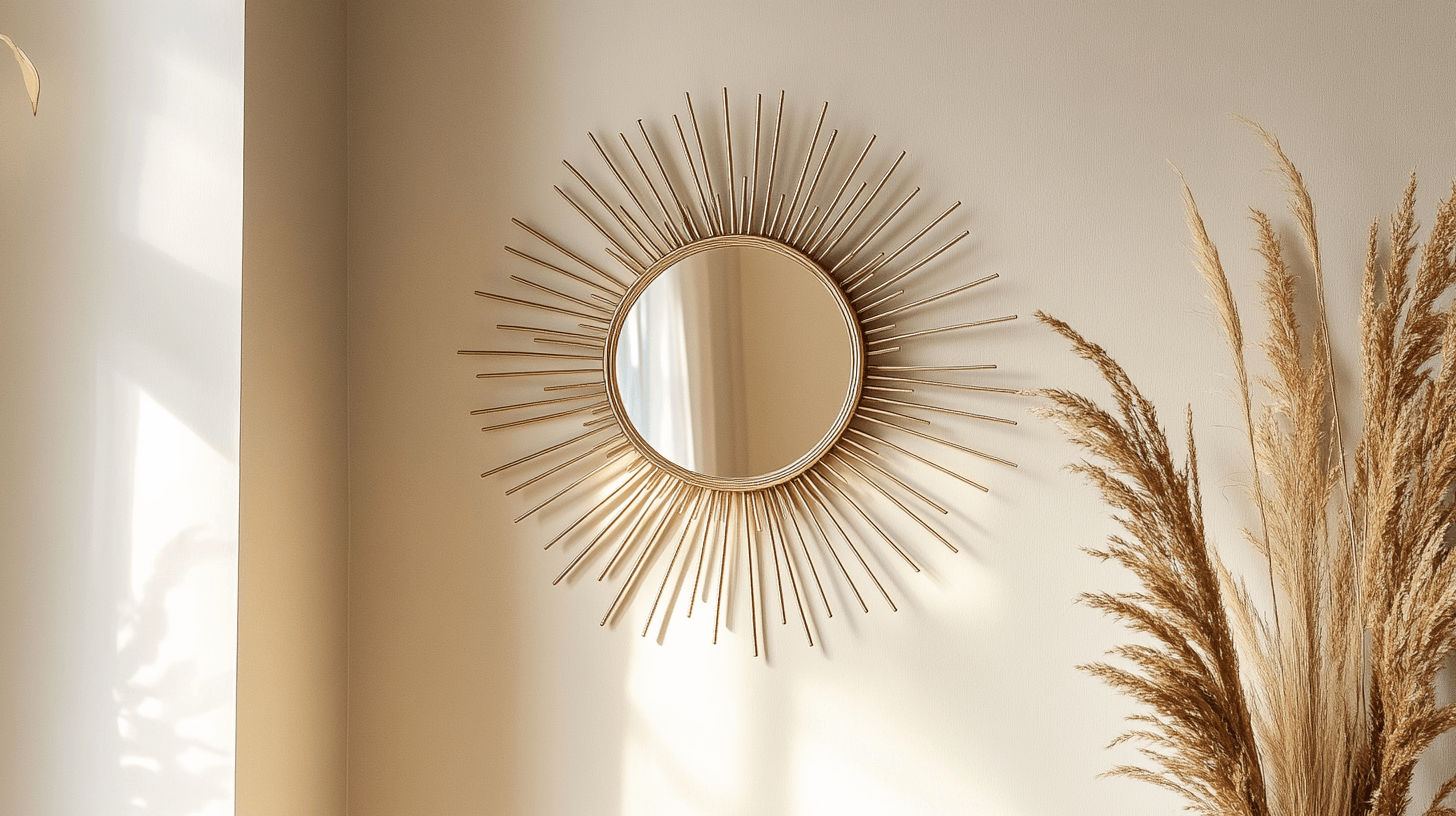 Zonnespiegel als decoratief hoogtepunt: Modern en retro verenigd