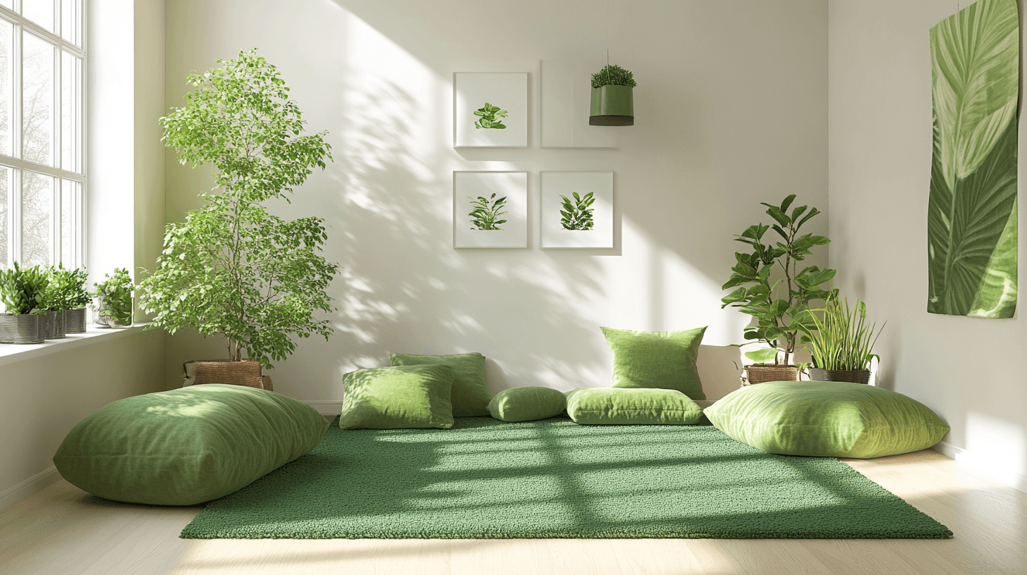 Groene accenten in de woonkamer: Frisse lucht en natuur in huis halen