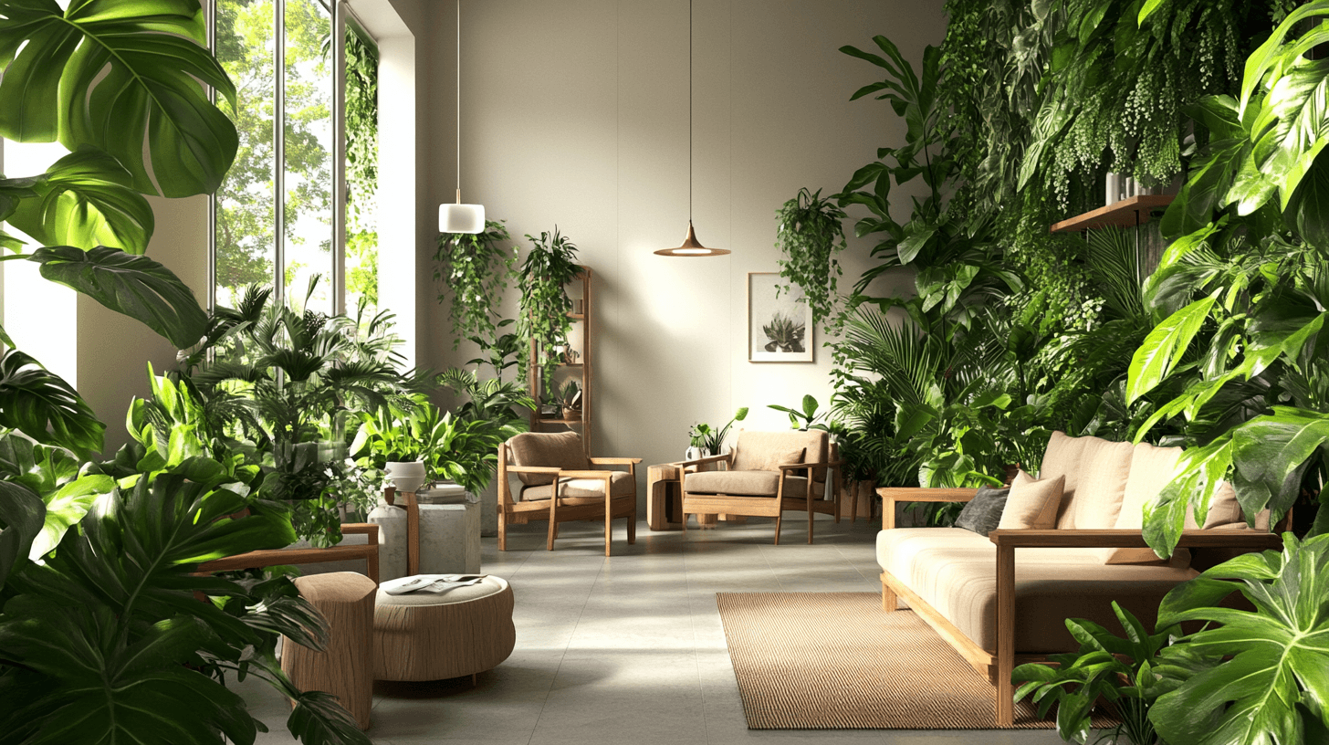 Tropische planten als levendige decoratie