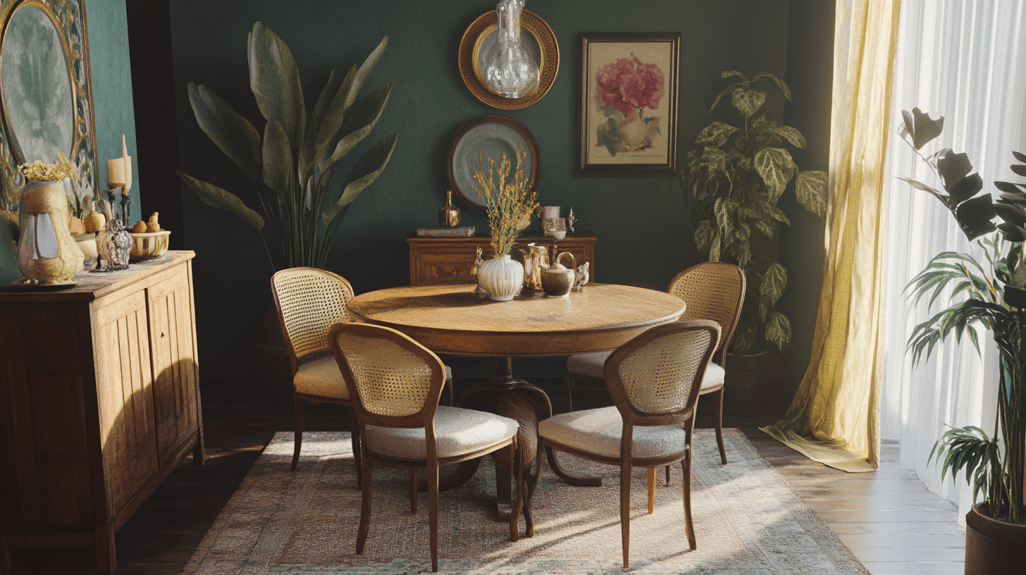 De perfecte kleurkeuze voor een vintage eetkamer