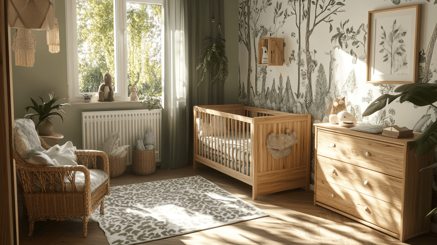 Kinderkamer in bosstijl: Natuurlijke kleuren en hout