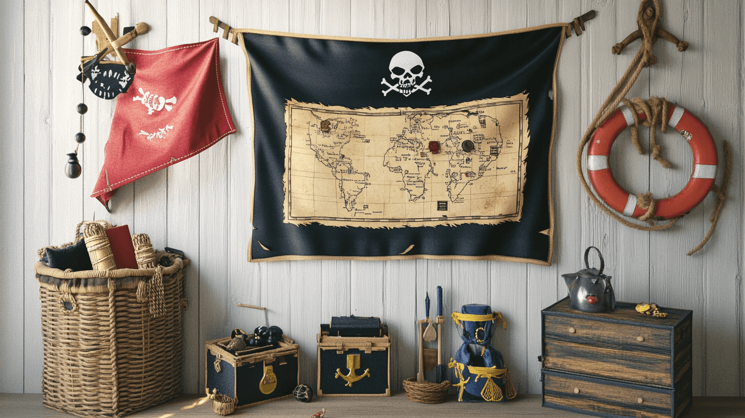 Decoraties en accessoires voor het piratenavontuur