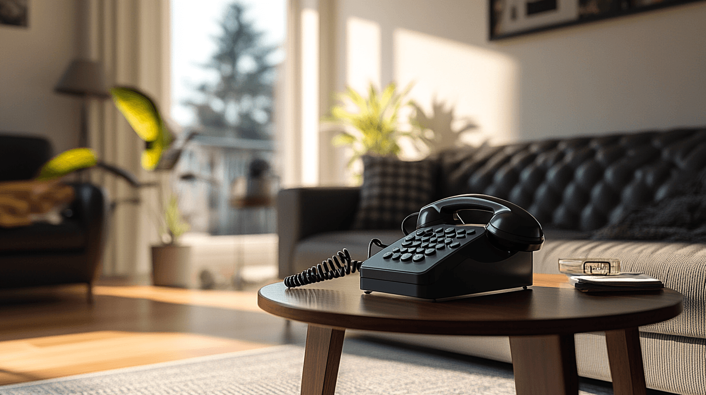 Verschillende stijlen van telefoontafels