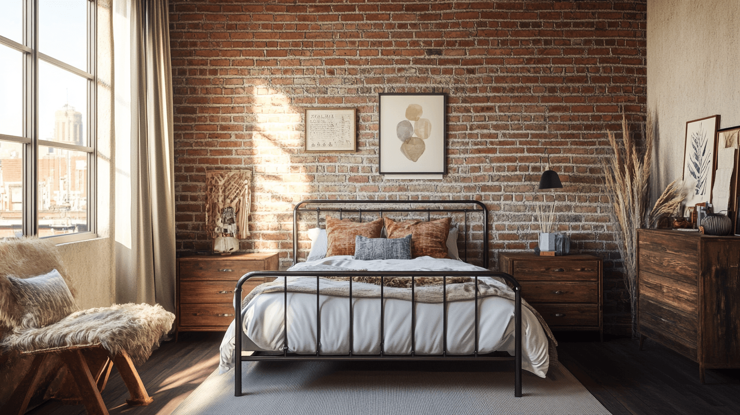 Industrieel ontwerp in de slaapkamer: Rustieke chic