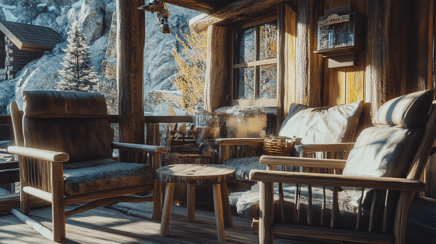 Rustieke meubels voor de Mountain Lodge