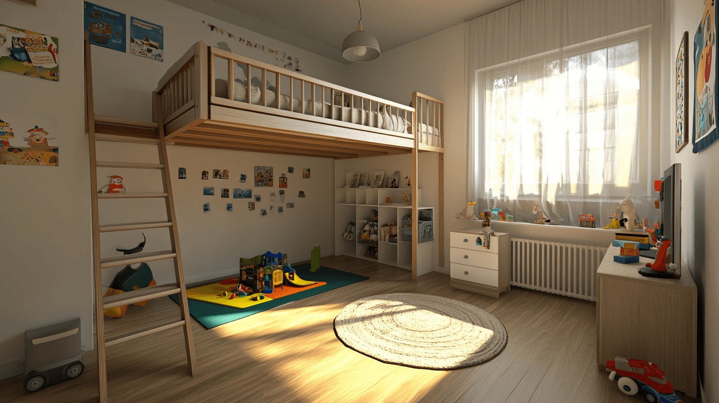 Voordelen van een hoogslaper in de kinderkamer