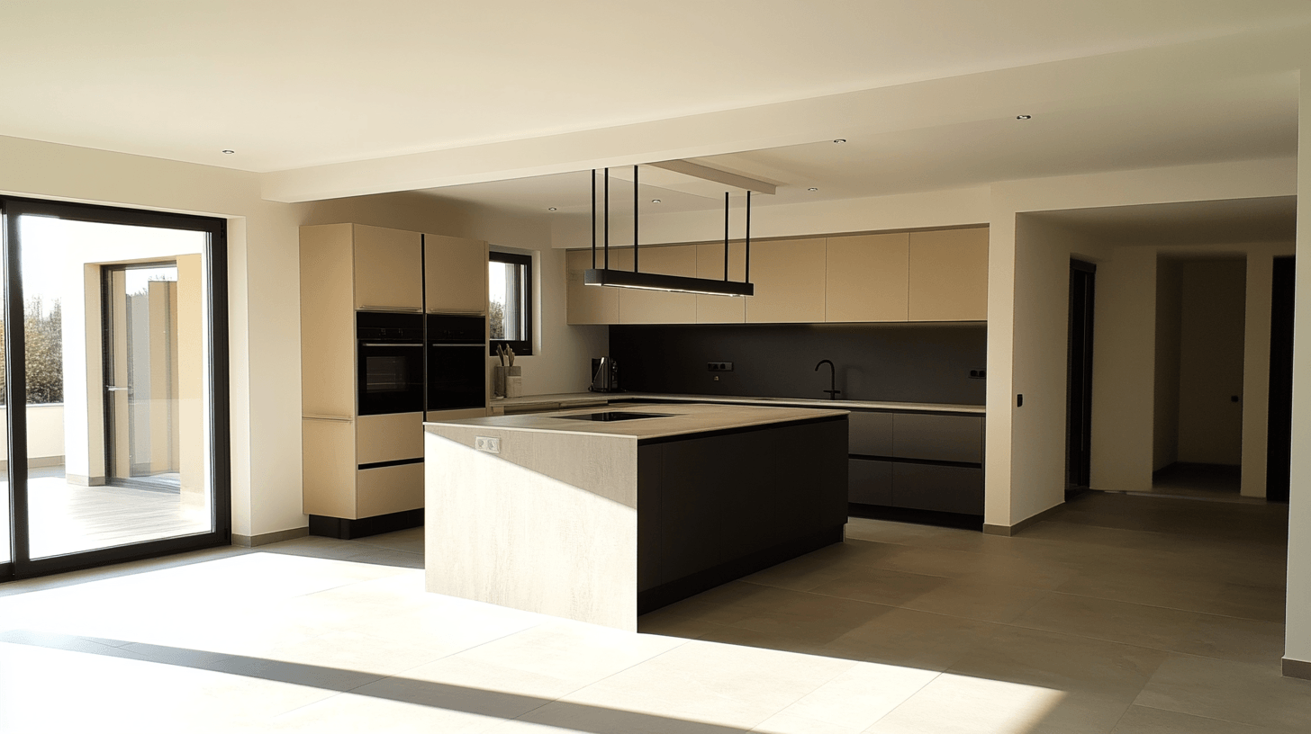 Woonkeuken met kookeiland: Moderne en functionele keuken