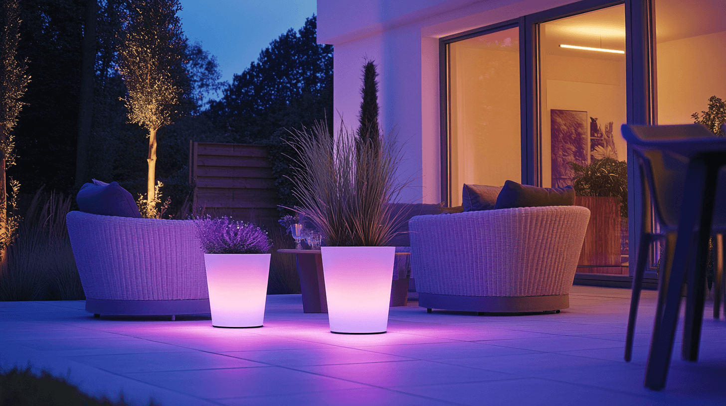Voordelen van LED-verlichte tuinmeubelen
