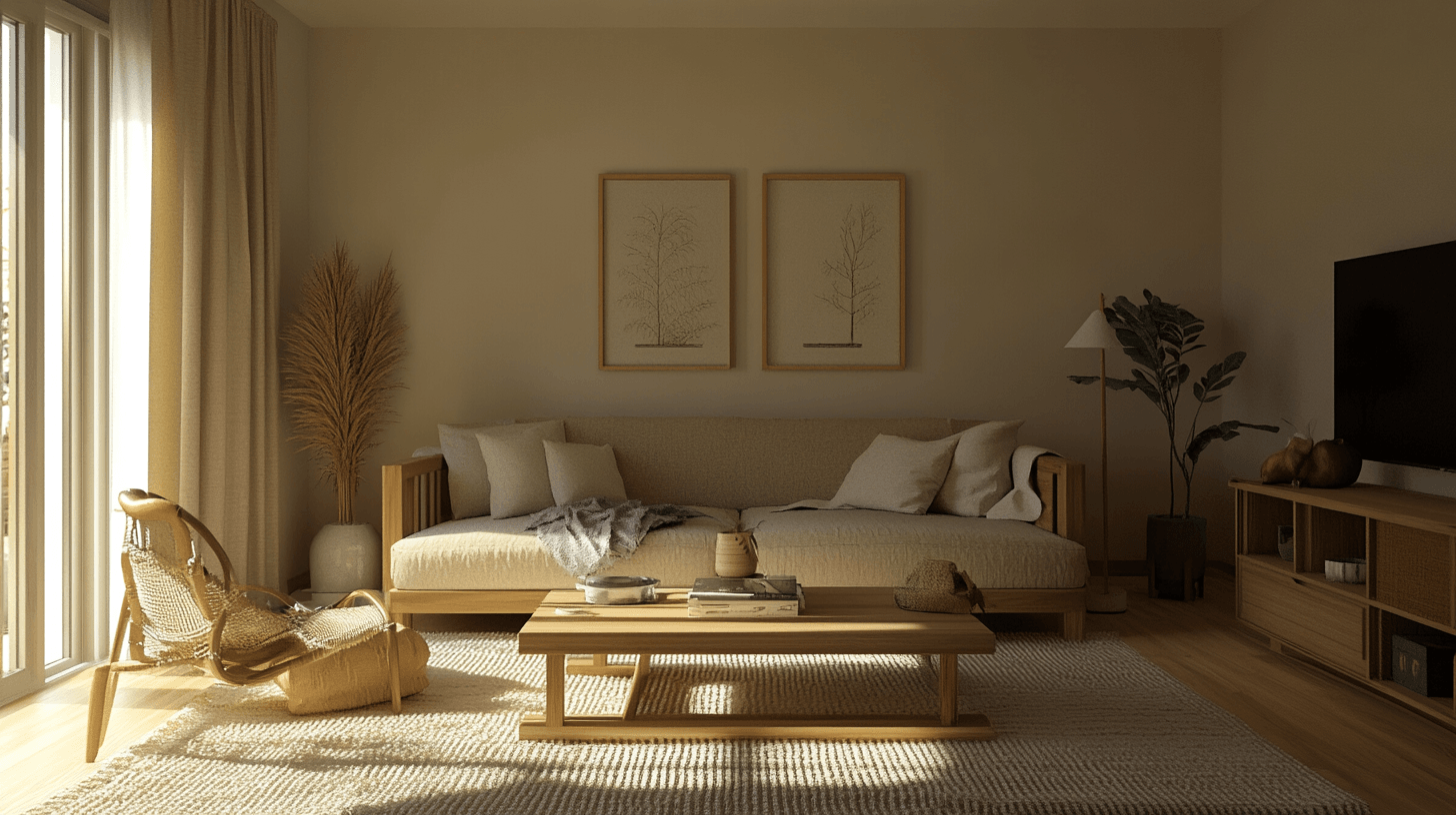 Woonstijlen die profiteren van beige en hout