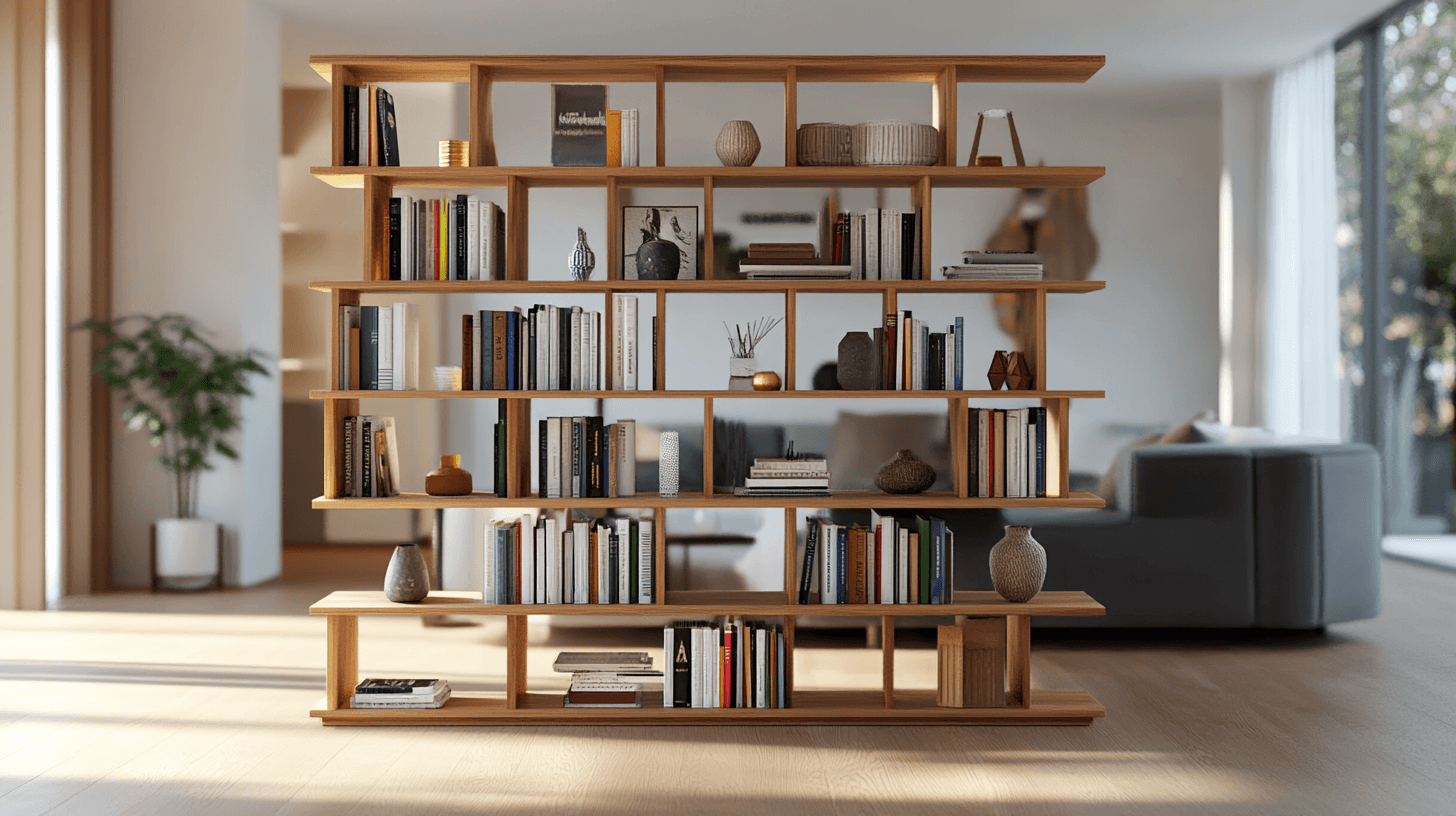 Boekenkasten als multifunctionele roomdividers