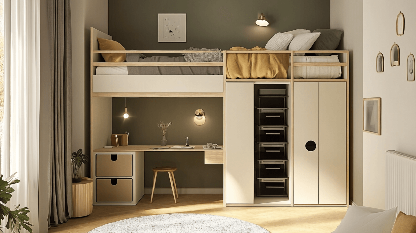 Ruimtebesparende meubels voor kleine slaapkamers