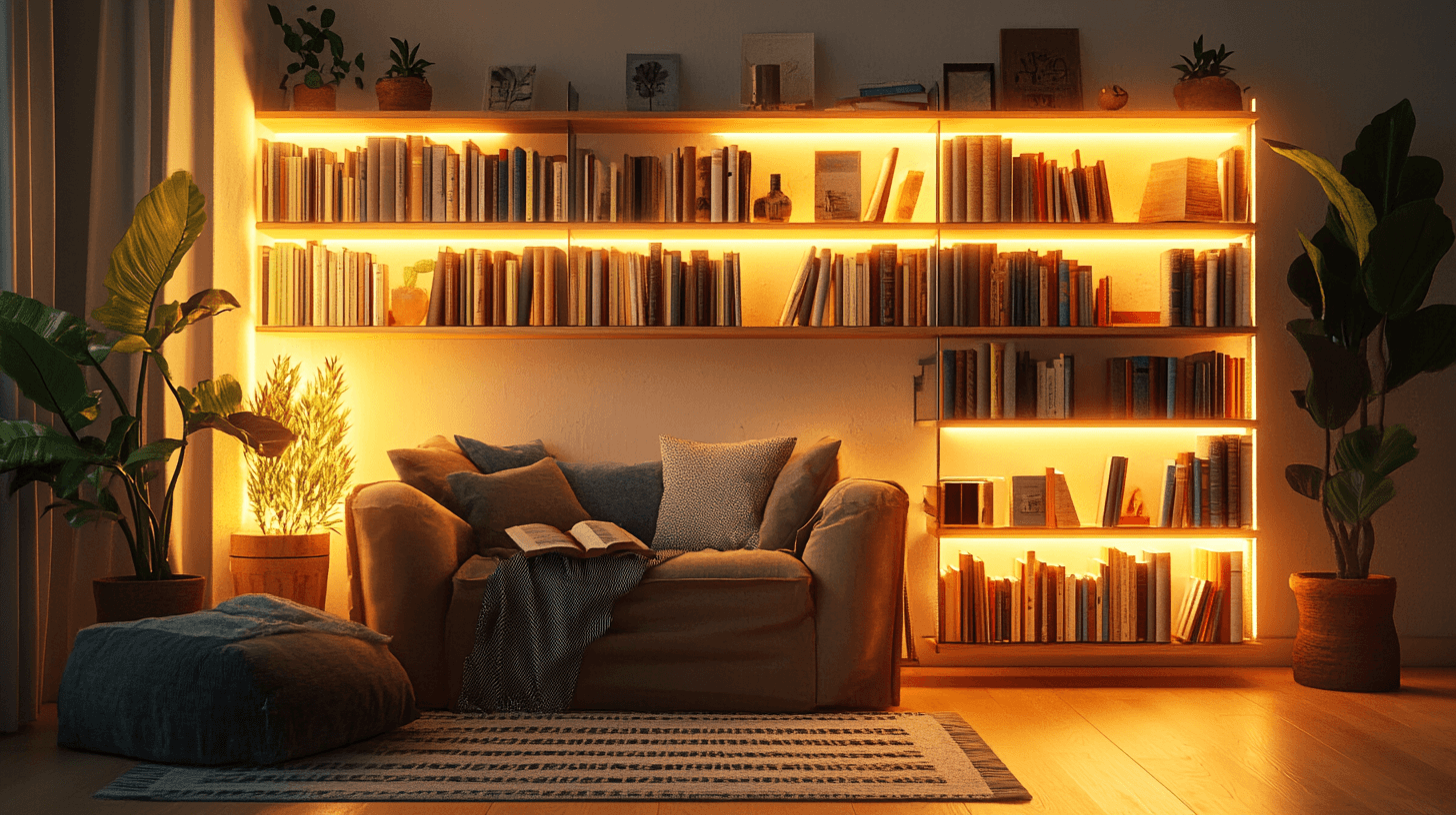 Bibliotheek in de woonkamer: Boeken stijlvol presenteren