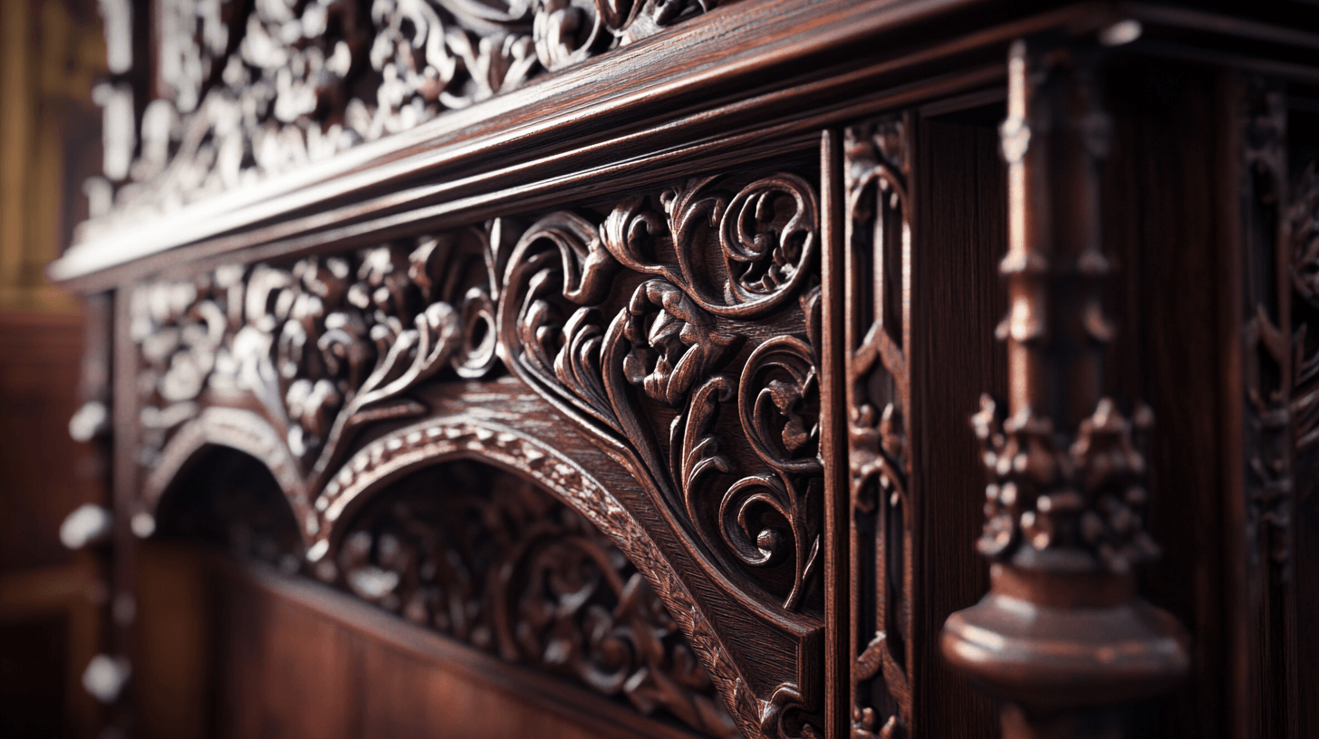 Meubels in Gothic Revival-stijl