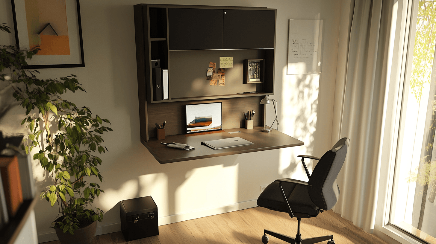 Home-Office-ideeën voor kleine ruimtes: ruimtebesparend en productief