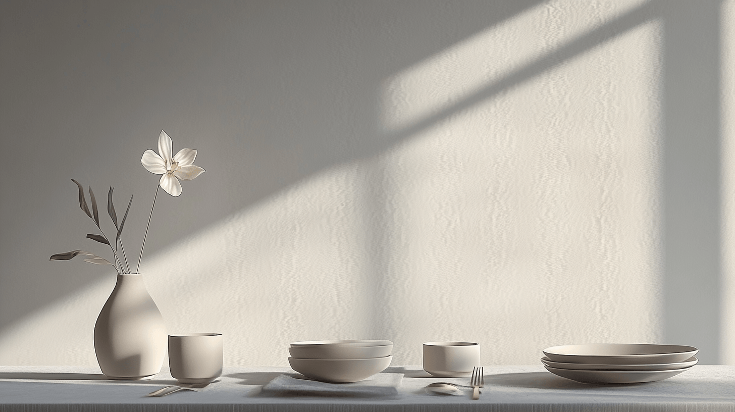 Minimalistische tafeldecoratie: minder is meer