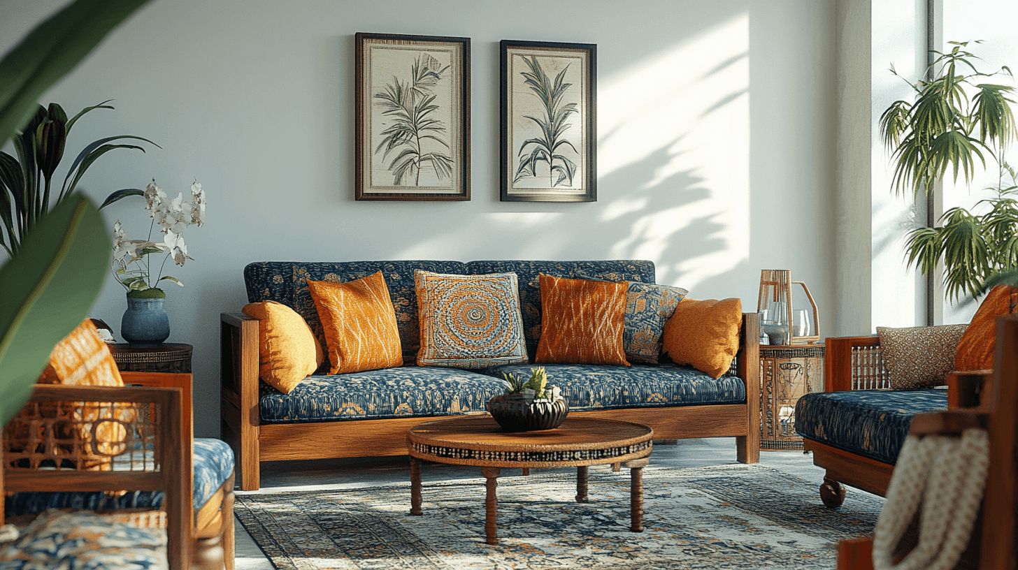 Woonstijlen in Indian Ethno Chic: Traditionele elegantie opnieuw geïnterpreteerd