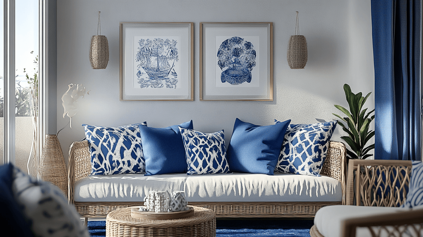 Marineblauwe decoratie: Subtiele accenten zetten
