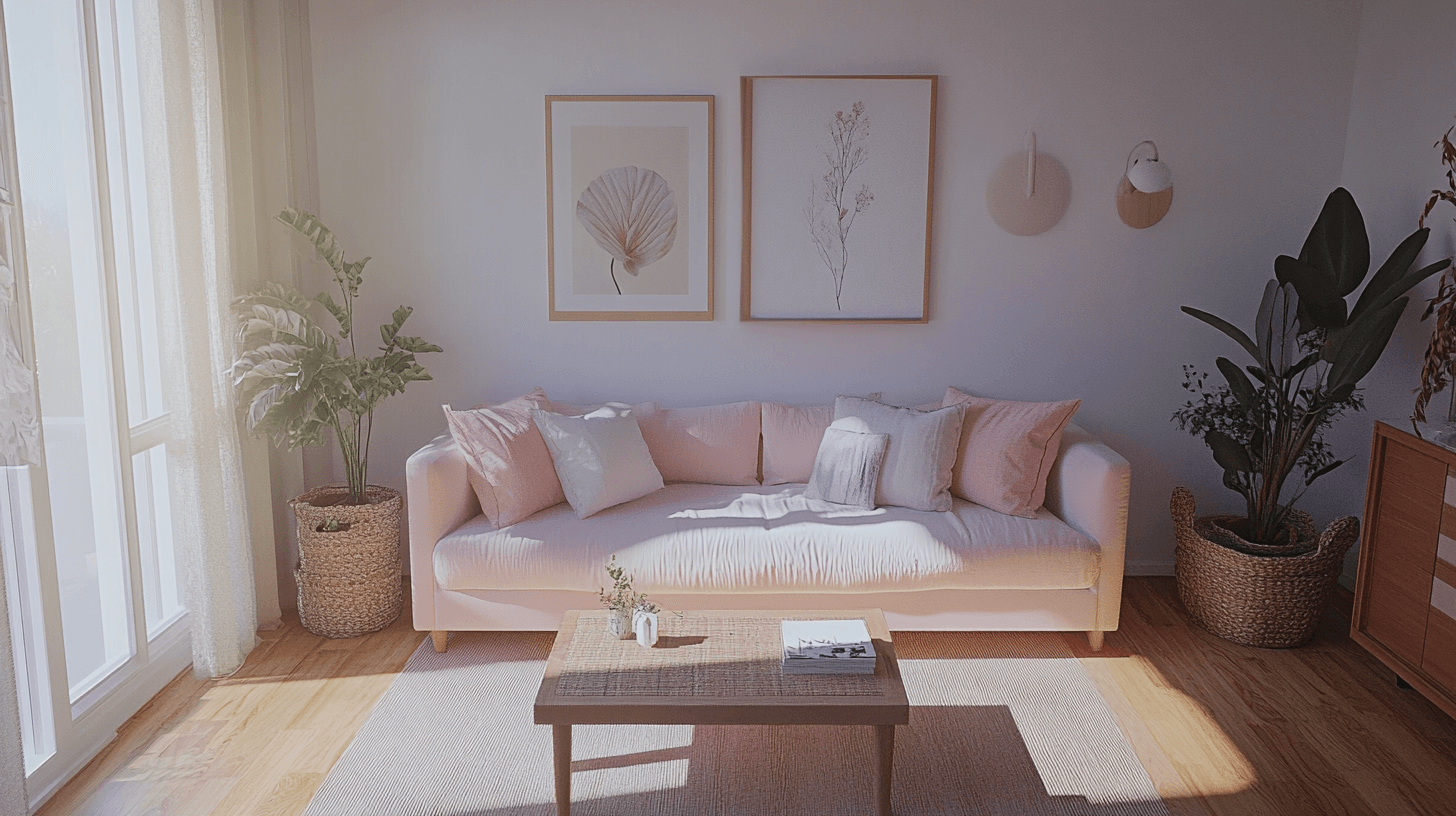 Woonstijlen die Soft Pink perfect integreren