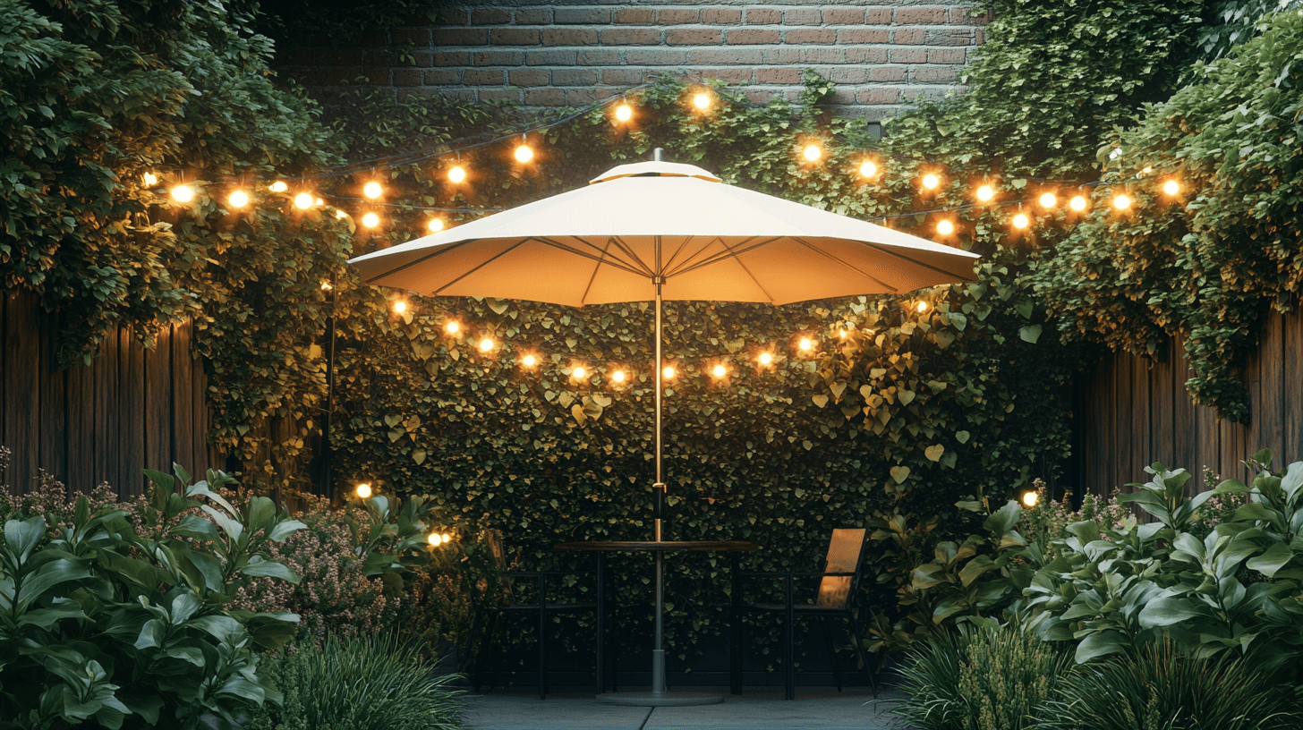 Zonbescherming en verlichting voor je buitenkantoor