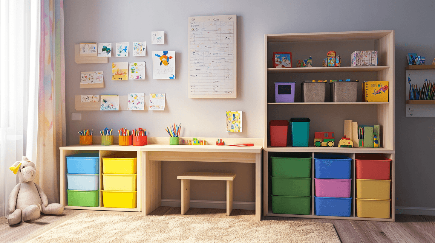Meubels voor een creatieve en opgeruimde kinderkamer