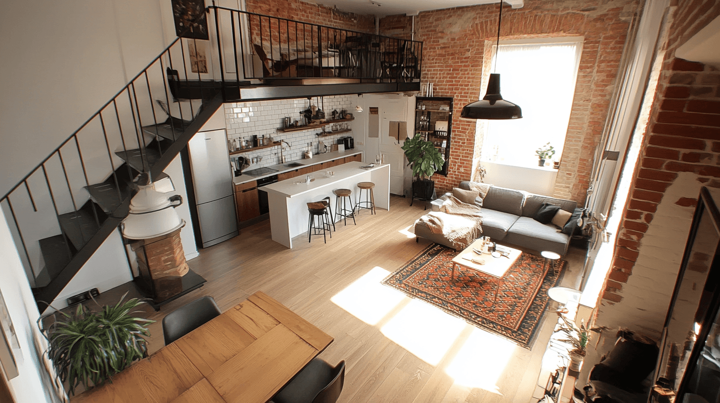 Decoratie in loftappartementen: accenten leggen zonder te overladen