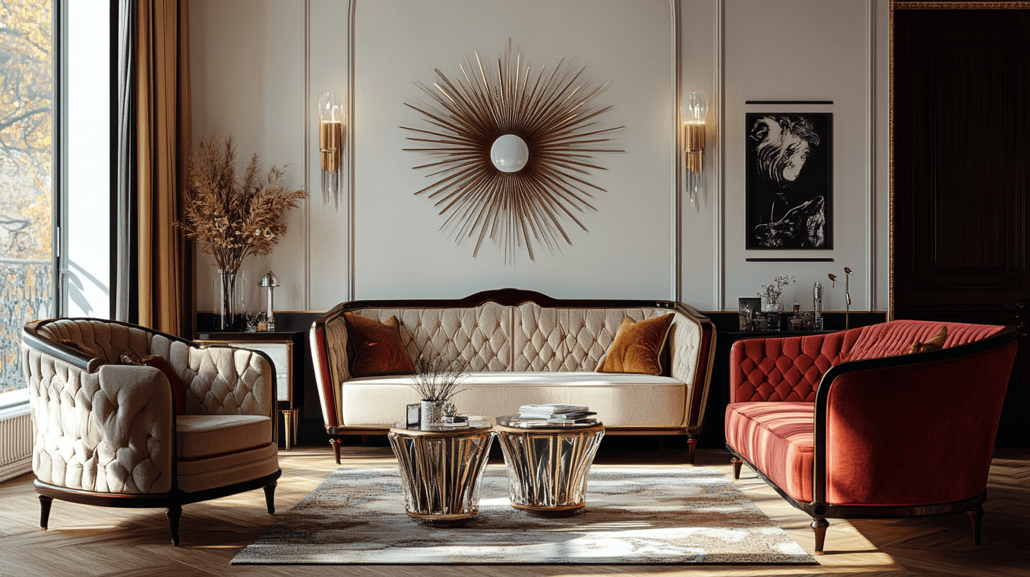 Slaapkamer in Art-Deco-stijl: elegantie en glamour