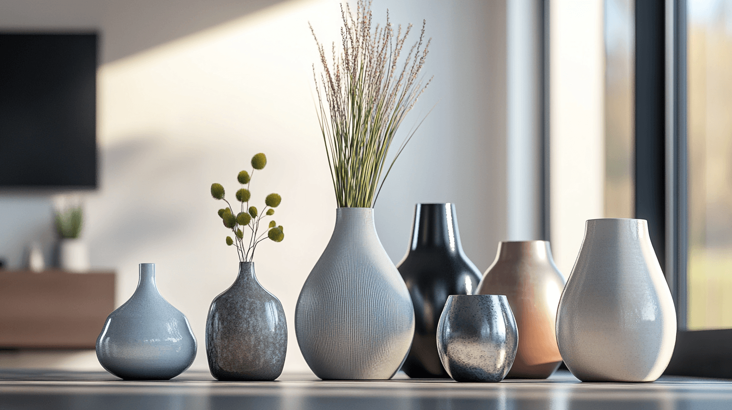 Materialen en hun effect in minimalistische vazen