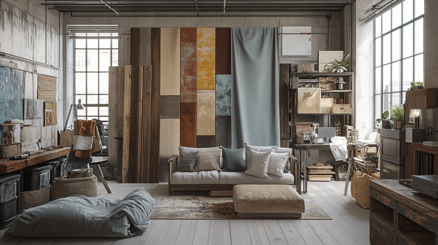 Materiaal- en kleurcombinaties voor loftwoningen