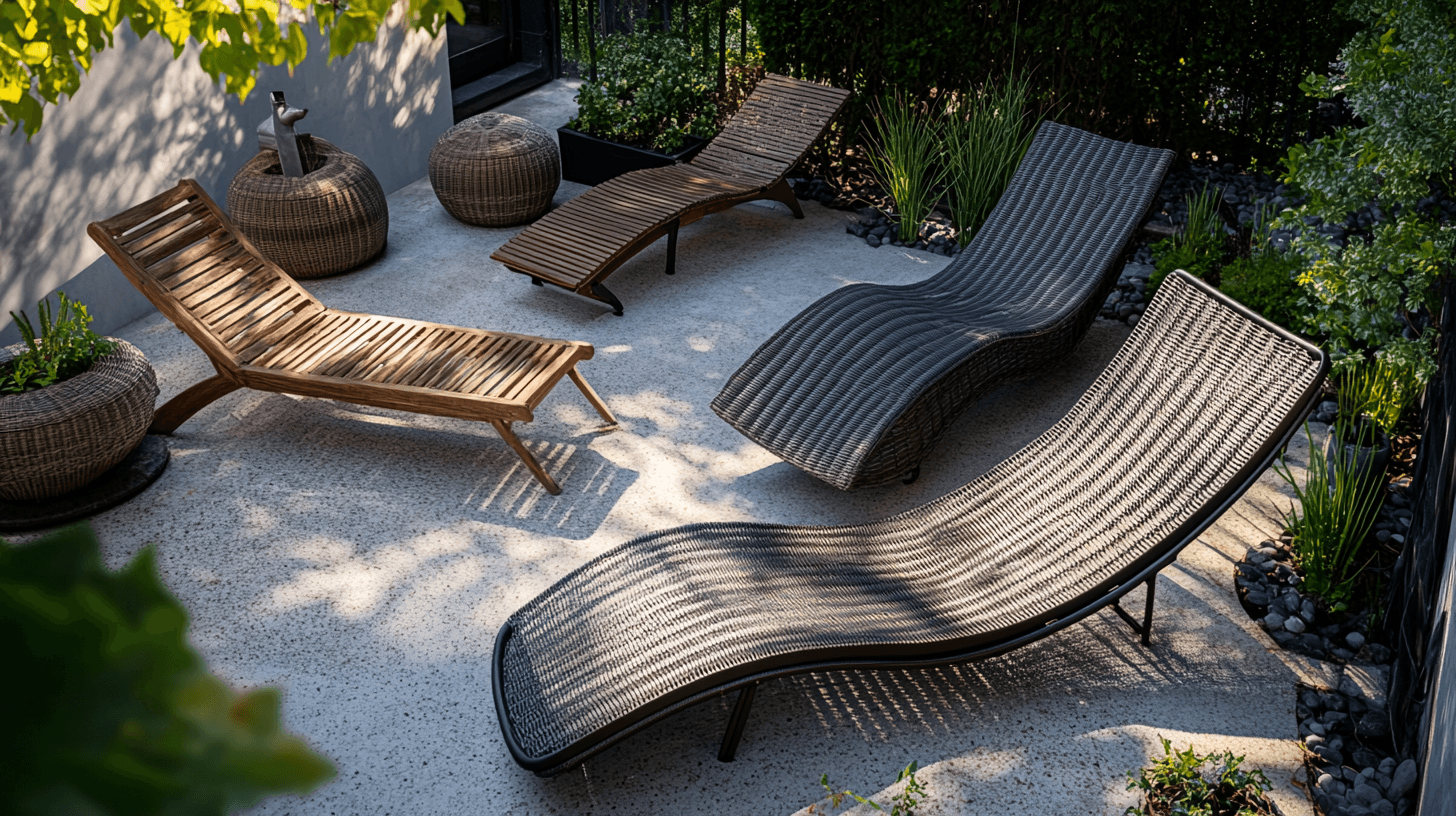 Verschillende soorten outdoor ligbedden