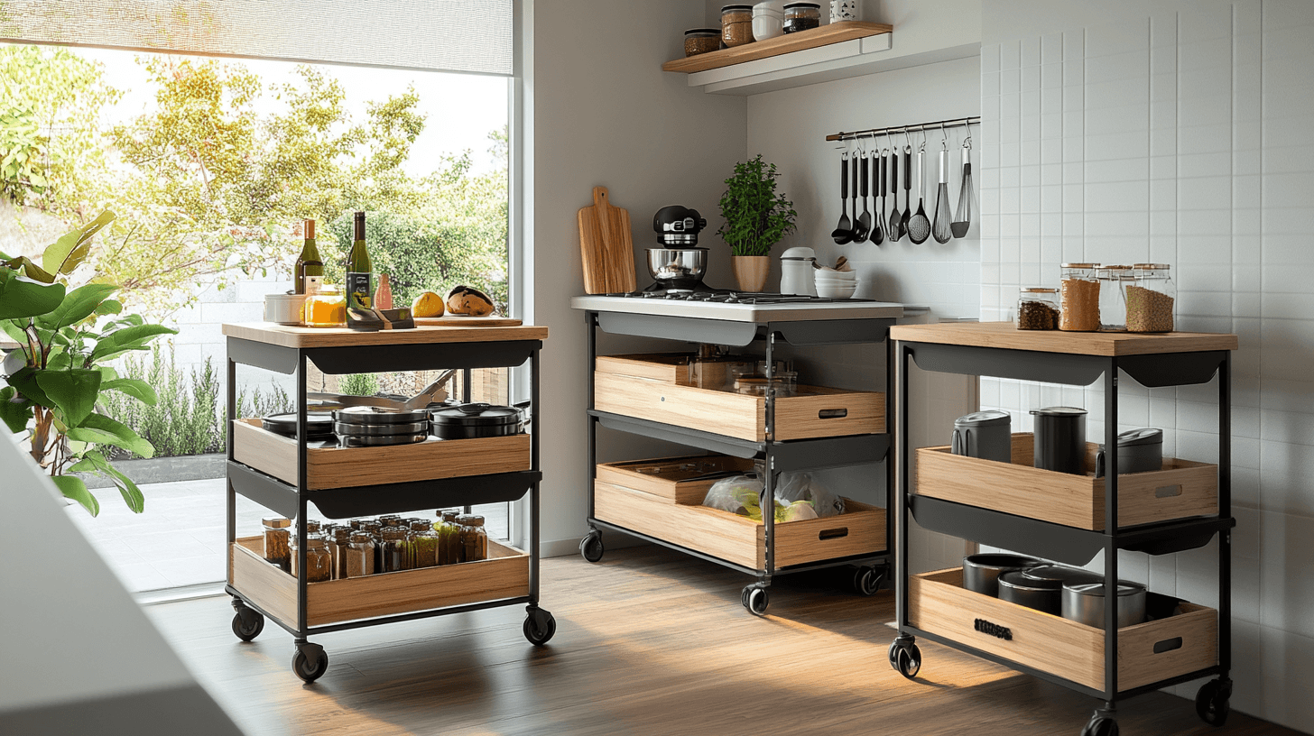 Voordelen van keukentrolleys in de keuken