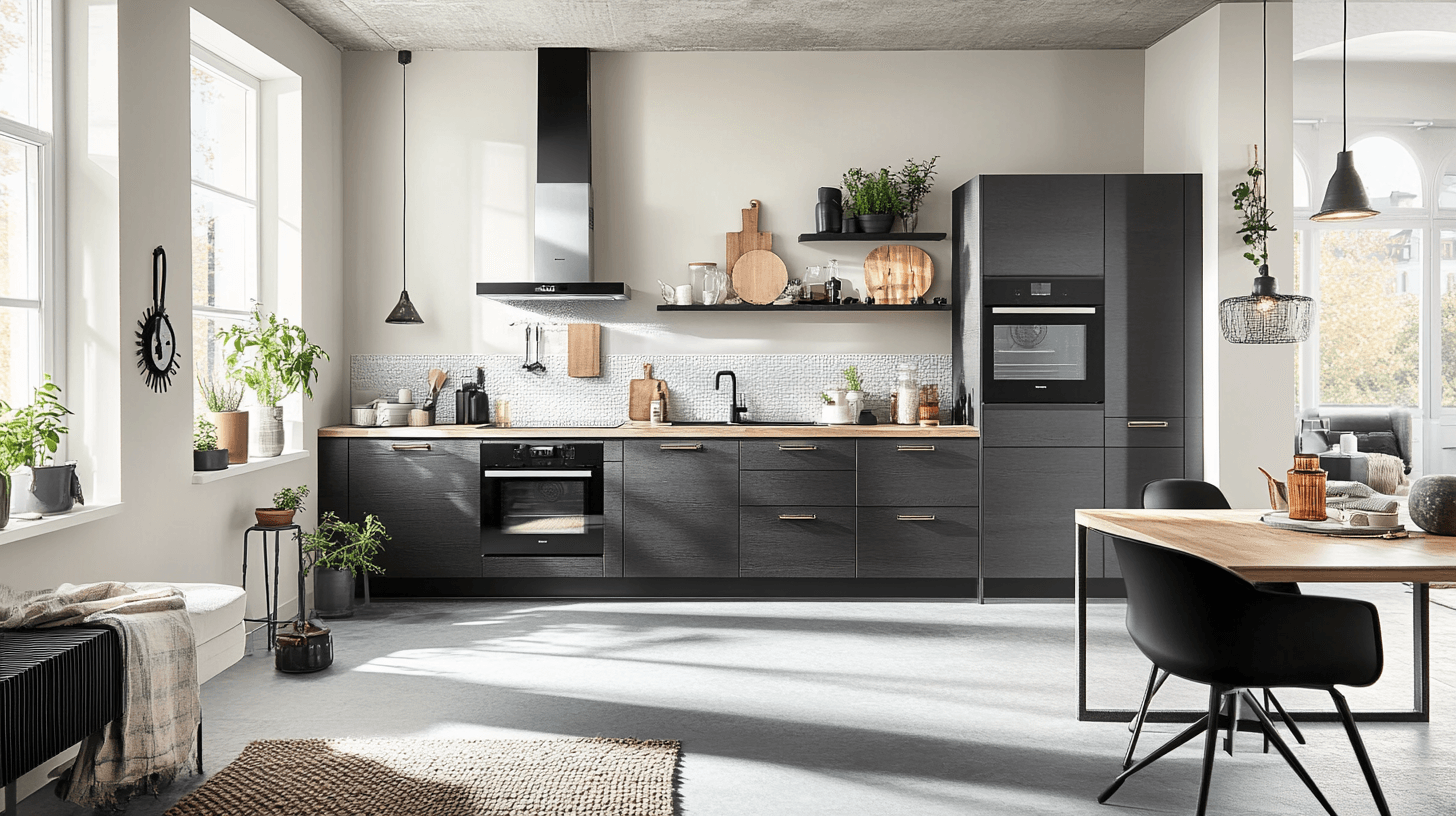 Meubels en decoratie voor de open woonkeuken