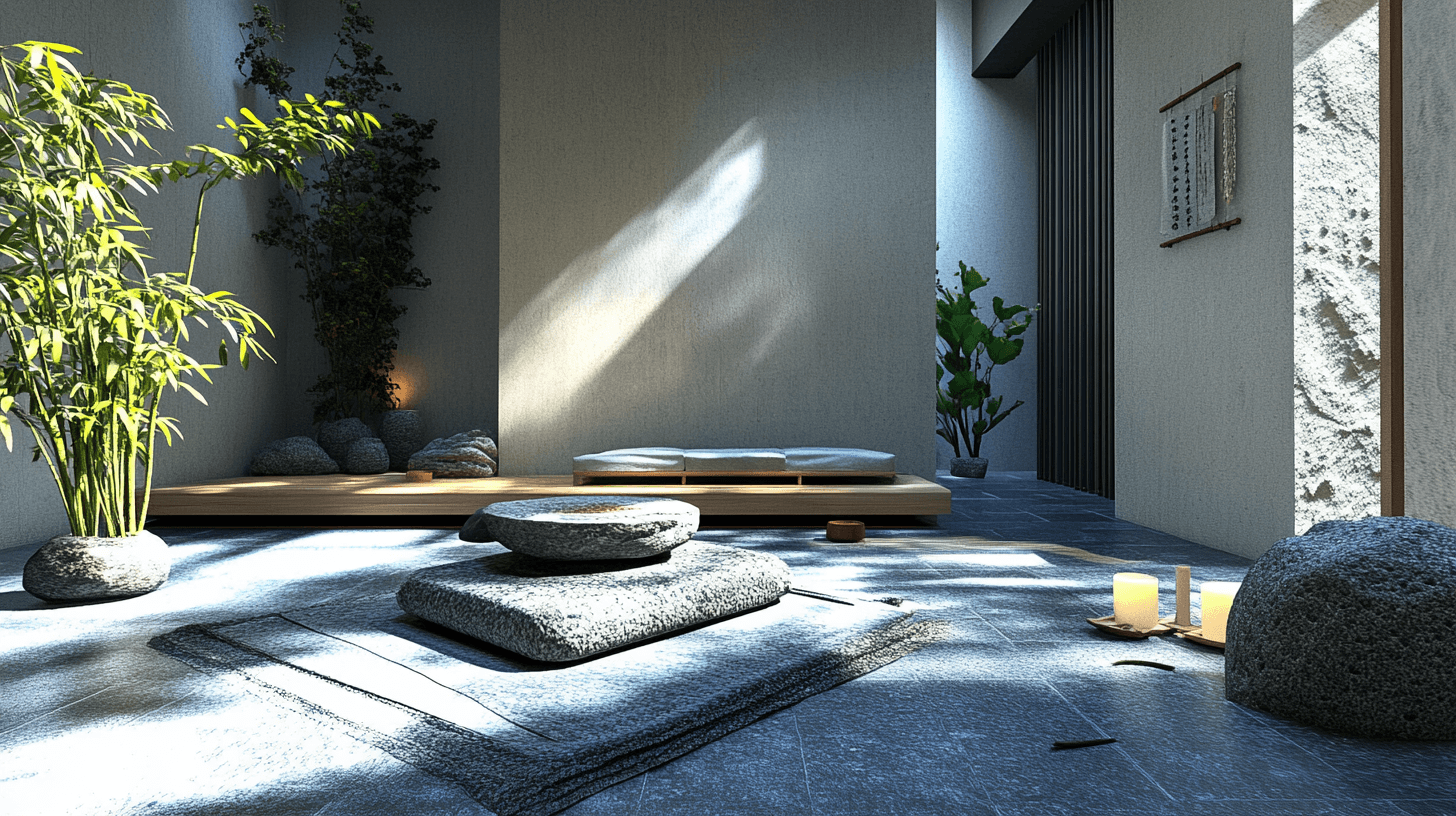 Woonstijlen die Zen-ontwerp integreren