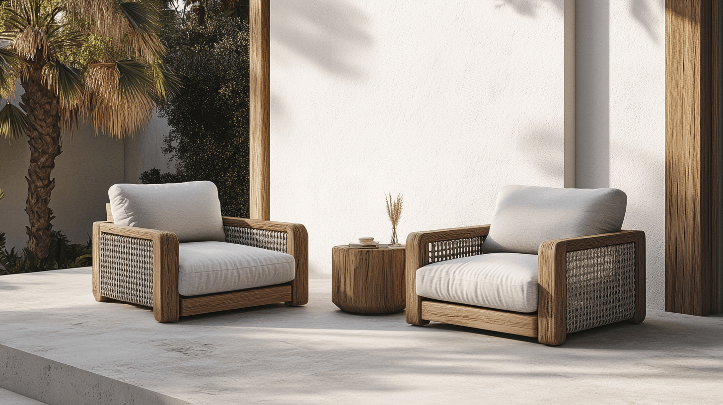 Moderne meubels in mediterrane stijl