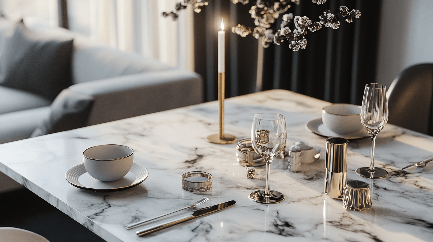 Decoreren met marmer: elegantie voor tafels en accessoires