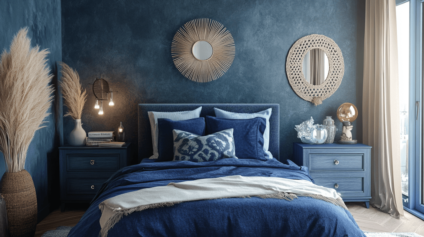 Meubels en decoratie in blauw