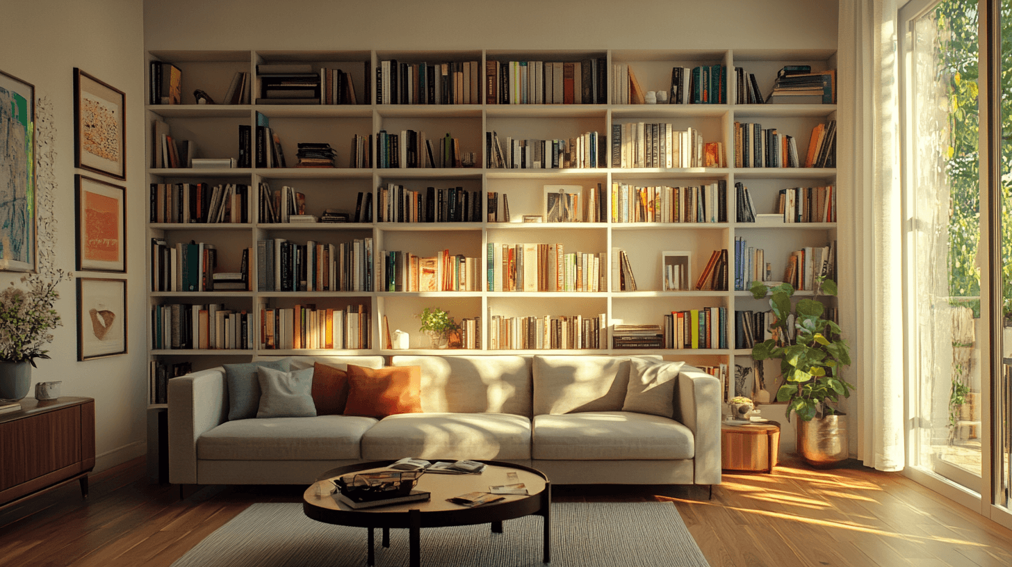 De juiste plaatsing van boekenplanken