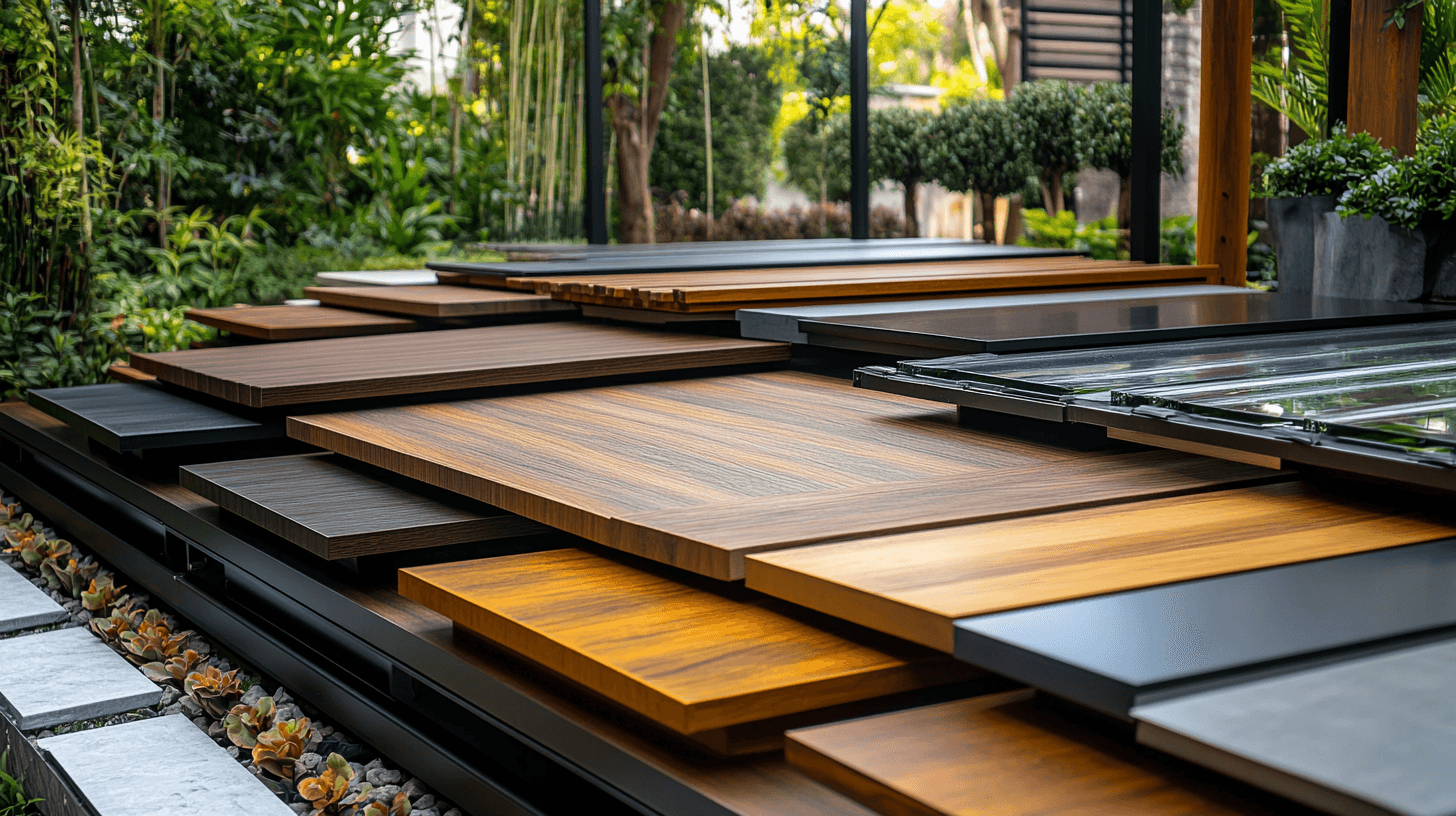 Materialen voor terrasoverkappingen