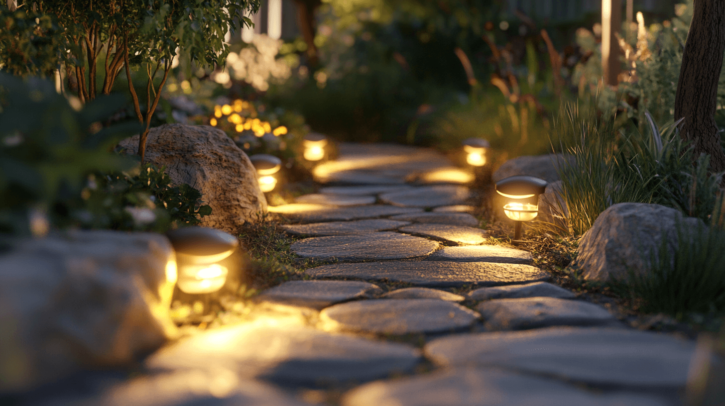 Verschillende soorten tuinpadverlichting
