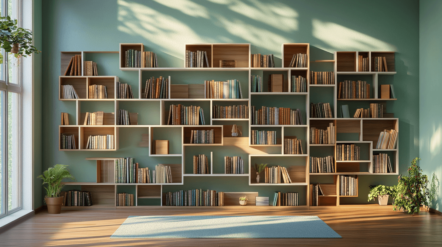 Verschillende soorten boekenplanken