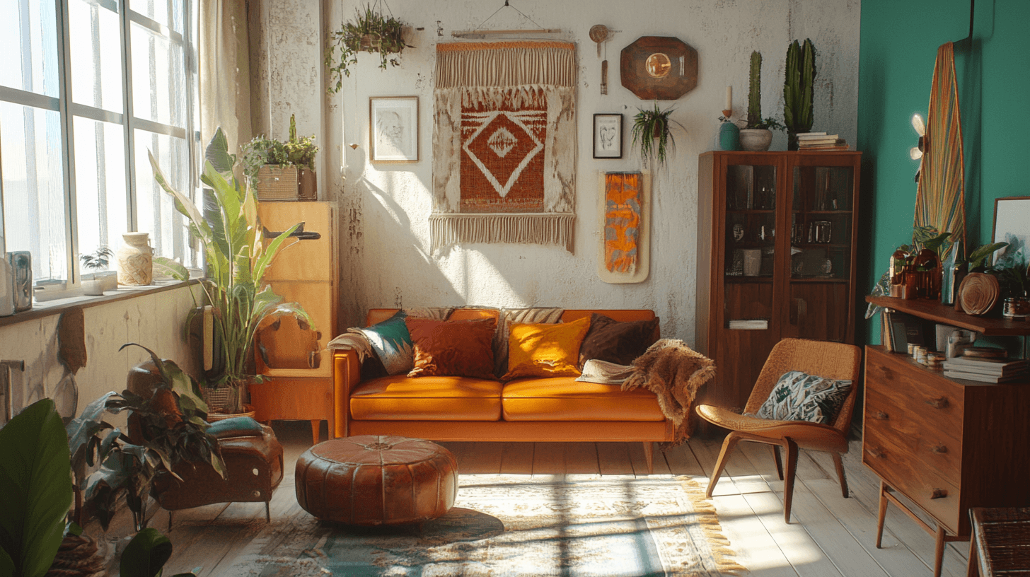 Tips voor het inrichten van een Boho-Mid-Century-kamer