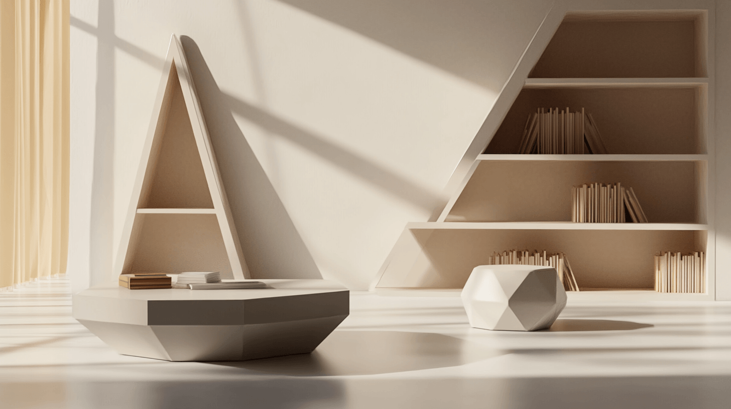 Geometrische meubels: functionaliteit ontmoet design